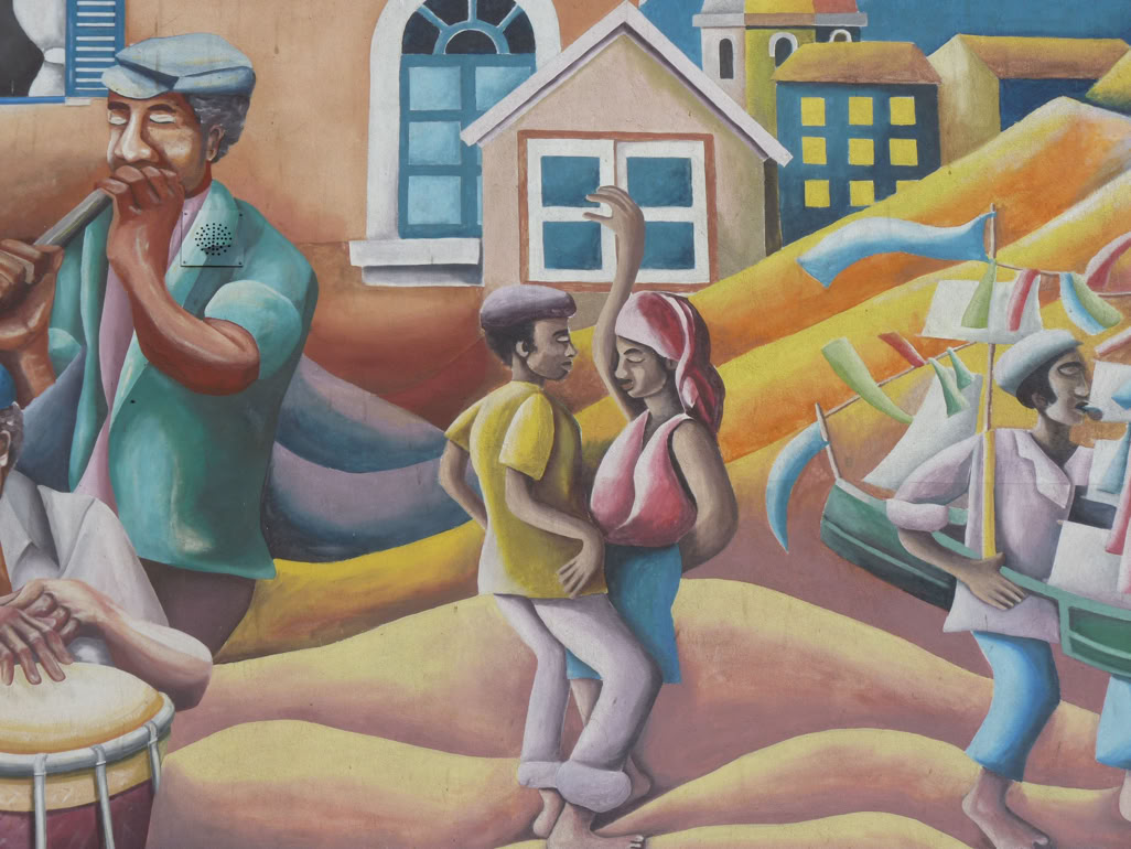 Wandmalerei, São Vicente, Cabo Verde. Foto A.A.Bispo